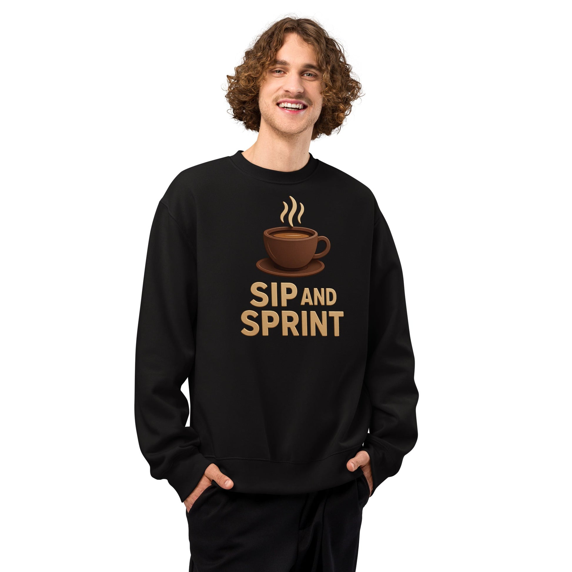 Oversized heavyweight sweatshirt - Sip and Sprint